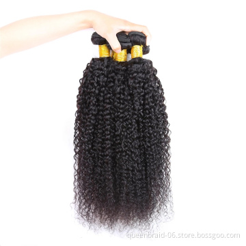 Brazilian Virgin Kinky Curly Bundles 100% Unprocessed Virgin Human Hair Weave Bundles Natural Color Remy Curly Hair Wholesale